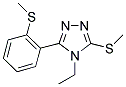 4-ETHYL-3-(METHYLSULFANYL)-5-[2-(METHYLSULFANYL)PHENYL]-4H-1,2,4-TRIAZOLE Struktur