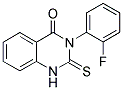 3-(2-FLUORO-PHENYL)-2-THIOXO-2,3-DIHYDRO-1H-QUINAZOLIN-4-ONE Struktur