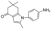 1-(4-AMINOPHENYL)-2,6,6-TRIMETHYL-5,6,7-TRIHYDROINDOL-4-ONE Struktur