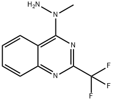 4-(1-METHYLHYDRAZINO)-2-(TRIFLUOROMETHYL)QUINAZOLINE Struktur