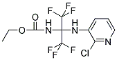 ETHYL N-[1-[(2-CHLORO-3-PYRIDYL)AMINO]-2,2,2-TRIFLUORO-1-(TRIFLUOROMETHYL)ETHYL]CARBAMATE Struktur