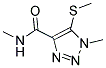 N,1-DIMETHYL-5-(METHYLTHIO)-1H-1,2,3-TRIAZOLE-4-CARBOXAMIDE Struktur