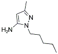 5-METHYL-2-PENTYL-2H-PYRAZOL-3-YLAMINE Struktur