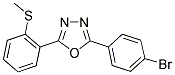 2-(4-BROMOPHENYL)-5-[2-(METHYLSULFANYL)PHENYL]-1,3,4-OXADIAZOLE Struktur