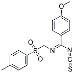 4-METHOXY-N-([(4-METHYLPHENYL)SULFONYL]METHYL)BENZENECARBOXIMIDOYL ISOTHIOCYANATE Struktur