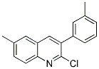 2-CHLORO-6-METHYL-3-(3-METHYLPHENYL)QUINOLINE Struktur