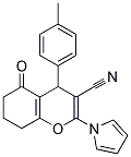 4-(4-METHYLPHENYL)-5-OXO-2-(1H-PYRROL-1-YL)-5,6,7,8-TETRAHYDRO-4H-CHROMENE-3-CARBONITRILE Struktur