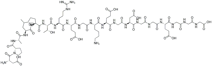 ASP-PRO-ALA-LEU-PRO-THR-ARG-GLU-GLY-LYS-GLU-GLY-ASP-GLY-GLY-GLU-GLY-GLY-GLY Struktur