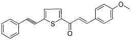 3-(4-METHOXYPHENYL)-1-[5-(2-PHENYLETH-1-YNYL)-2-THIENYL]PROP-2-EN-1-ONE Struktur