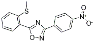 5-[2-(METHYLSULFANYL)PHENYL]-3-(4-NITROPHENYL)-1,2,4-OXADIAZOLE Struktur