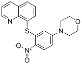 8-[(5-MORPHOLIN-4-YL-2-NITROPHENYL)THIO]QUINOLINE Struktur