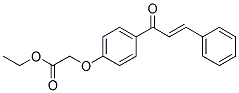 ETHYL 2-(4-CINNAMOYLPHENOXY)ACETATE Struktur