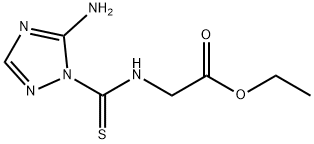 ETHYL 2-([(5-AMINO-1H-1,2,4-TRIAZOL-1-YL)CARBOTHIOYL]AMINO)ACETATE Struktur