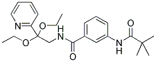 3-[(TERT-BUTYLCARBONYL)AMINO]-N-[2,2-DIETHOXY-2-(PYRIDIN-2-YL)ETHYL]BENZAMIDE Struktur