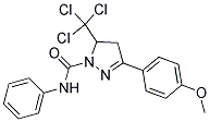 N1-PHENYL-3-(4-METHOXYPHENYL)-5-(TRICHLOROMETHYL)-4,5-DIHYDRO-1H-PYRAZOLE-1-CARBOXAMIDE Struktur