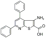 3-AMINO-4,6-DIPHENYLTHIOPHENO(2,3-B)PYRIDINE-2-CARBOXYLIC ACID Struktur