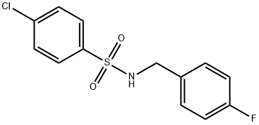 ((4-CHLOROPHENYL)SULFONYL)((4-FLUOROPHENYL)METHYL)AMINE Struktur