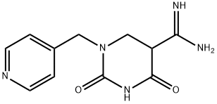 2,4-DIOXO-1-(4-PYRIDINYLMETHYL)HEXAHYDRO-5-PYRIMIDINECARBOXIMIDAMIDE Struktur