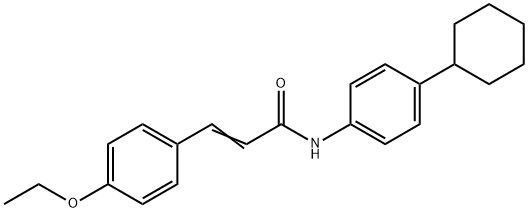 N-(4-CYCLOHEXYLPHENYL)-3-(4-ETHOXYPHENYL)ACRYLAMIDE Struktur