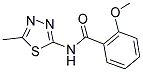 2-METHOXY-N-(5-METHYL-1,3,4-THIADIAZOL-2-YL)BENZAMIDE Struktur