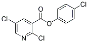 4-CHLOROPHENYL 2,5-DICHLORONICOTINATE Struktur