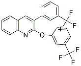 2-[3-(TRIFLUOROMETHYL)PHENOXY]-3-[3-(TRIFLUOROMETHYL)PHENYL]QUINOLINE Struktur