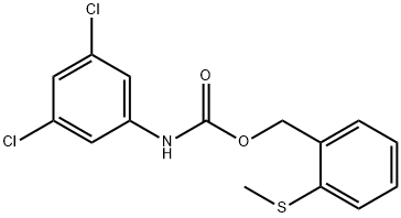 2-(METHYLSULFANYL)BENZYL N-(3,5-DICHLOROPHENYL)CARBAMATE Struktur