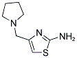 4-(PYRROLIDIN-1-YLMETHYL)-1,3-THIAZOL-2-AMINE Struktur