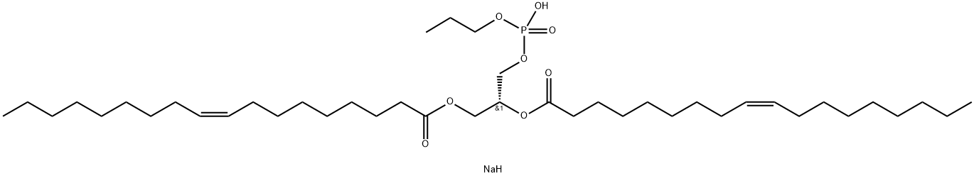 1,2-DIOLEOYL-SN-GLYCERO-3-PHOSPHOPROPANOL (SODIUM SALT) Struktur