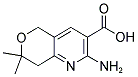 2-AMINO-7,7-DIMETHYL-7,8-DIHYDRO-5H-PYRANO[4,3-B]PYRIDINE-3-CARBOXYLIC ACID Struktur