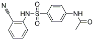 N-(4-([(2-CYANOPHENYL)AMINO]SULFONYL)PHENYL)ACETAMIDE Struktur