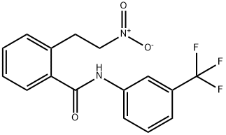 2-(2-NITROETHYL)-N-[3-(TRIFLUOROMETHYL)PHENYL]BENZENECARBOXAMIDE Struktur