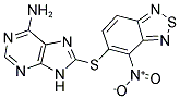 8-[(4-NITRO-2,1,3-BENZOTHIADIAZOL-5-YL)THIO]-9H-PURIN-6-AMINE Struktur