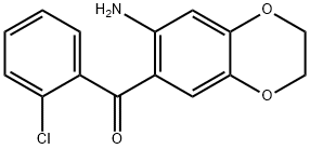 (7-AMINO-2,3-DIHYDRO-BENZO[1,4]DIOXIN-6-YL)-(2-CHLORO-PHENYL)-METHANONE Struktur