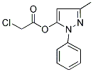 3-METHYL-1-PHENYL-1H-PYRAZOL-5-YL 2-CHLOROACETATE Struktur