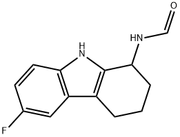 6-FLUORO-2,3,4,9-TETRAHYDRO-1H-CARBAZOL-1-YLFORMAMIDE Struktur