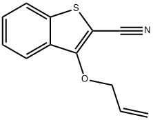 3-(ALLYLOXY)-1-BENZOTHIOPHENE-2-CARBONITRILE Struktur