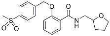 2-[4-(METHYLSULPHONYL)BENZYLOXY]-N-(TETRAHYDROFURFURYL)BENZAMIDE Struktur