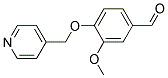 3-METHOXY-4-(PYRIDIN-4-YLMETHOXY)BENZALDEHYDE Struktur