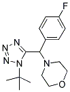 4-[(1-TERT-BUTYL-1H-TETRAZOL-5-YL)(4-FLUOROPHENYL)METHYL]MORPHOLINE Struktur