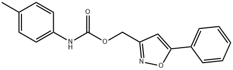 (5-PHENYL-3-ISOXAZOLYL)METHYL N-(4-METHYLPHENYL)CARBAMATE Struktur