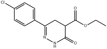 ETHYL 6-(4-CHLOROPHENYL)-3-OXO-2,3,4,5-TETRAHYDRO-4-PYRIDAZINECARBOXYLATE Struktur