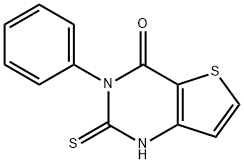 2-MERCAPTO-3-PHENYLTHIENO[3,2-D]PYRIMIDIN-4(3H)-ONE Struktur