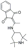 2-{1-[(2,2,6,6-TETRAMETHYLPIPERIDIN-4-YL)AMINO]ETHYLIDENE}-1H-INDENE-1,3(2H)-DIONE Struktur