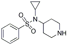 N-CYCLOPROPYL-N-PIPERIDIN-4-YLBENZENESULFONAMIDE Struktur