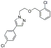 1-[2-(2-CHLOROBENZYLOXY)ETHYL]-4-(4-CHLOROPHENYL)-(1H)-PYRAZOLE Struktur