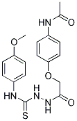 1-(2-(4-(ACETYLAMINO)PHENOXY)ACETYL)-4-(4-METHOXYPHENYL)THIOSEMICARBAZIDE Struktur