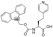 (S)-2-(9H-FLUOREN-9-YLMETHOXYCARBONYLAMINO)-4-PYRIDIN-4-YL-BUTYRIC ACID Struktur