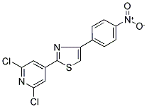 2,6-DICHLORO-4-[4-(4-NITROPHENYL)-1,3-THIAZOL-2-YL]PYRIDINE Struktur