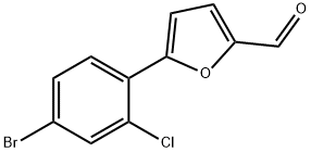 5-(4-BROMO-2-CHLOROPHENYL)-2-FURALDEHYDE Struktur